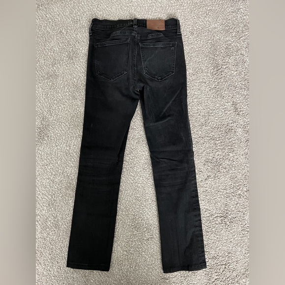 Madewell. Size 24. Black denim. Alley Straight. - Picture 5 of 5